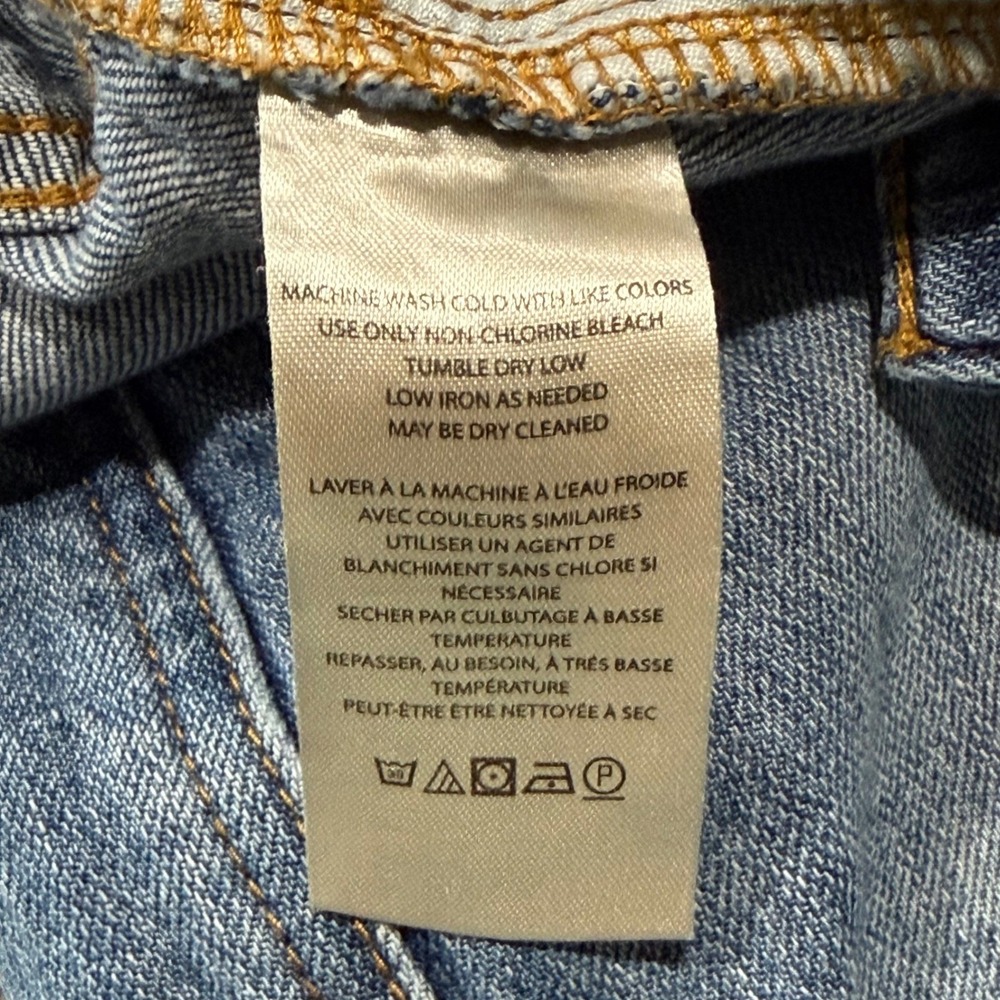 Pilcro and the Letterpress Wide Leg Jeans Size 30 Medium Wash Distressed - Picture 7 of 12
